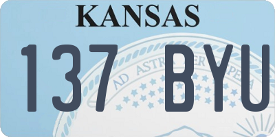 KS license plate 137BYU