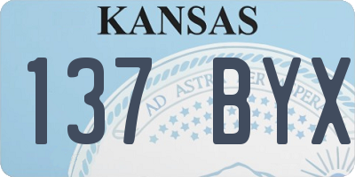 KS license plate 137BYX