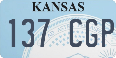 KS license plate 137CGP
