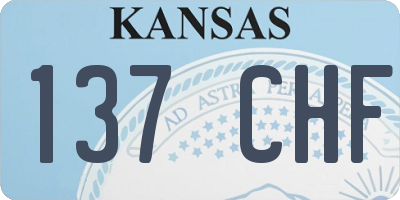 KS license plate 137CHF