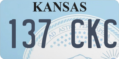 KS license plate 137CKC