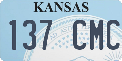 KS license plate 137CMC