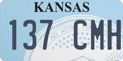 KS license plate 137CMH