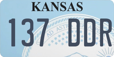 KS license plate 137DDR