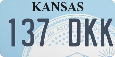 KS license plate 137DKK