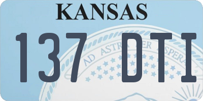 KS license plate 137DTI