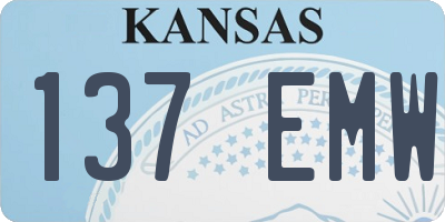 KS license plate 137EMW