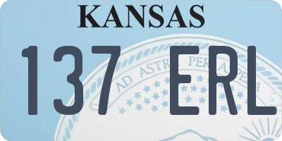 KS license plate 137ERL