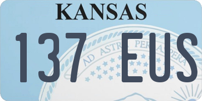 KS license plate 137EUS