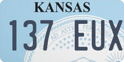 KS license plate 137EUX
