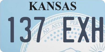 KS license plate 137EXH
