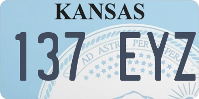 KS license plate 137EYZ