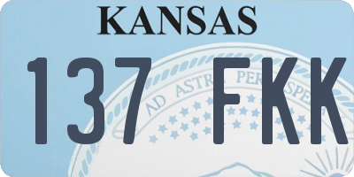 KS license plate 137FKK