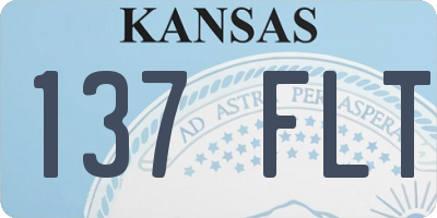 KS license plate 137FLT