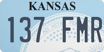 KS license plate 137FMR