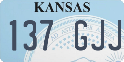 KS license plate 137GJJ