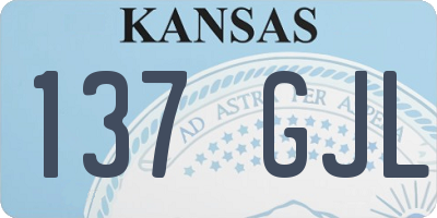 KS license plate 137GJL
