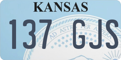 KS license plate 137GJS
