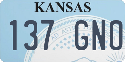 KS license plate 137GNO