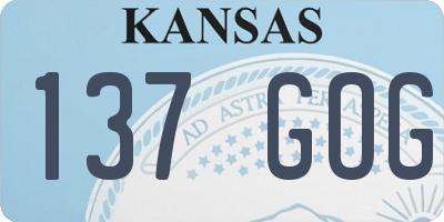 KS license plate 137GOG