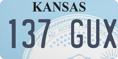 KS license plate 137GUX
