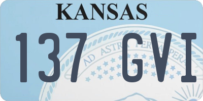 KS license plate 137GVI