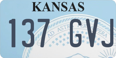 KS license plate 137GVJ