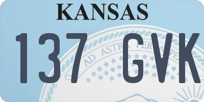 KS license plate 137GVK