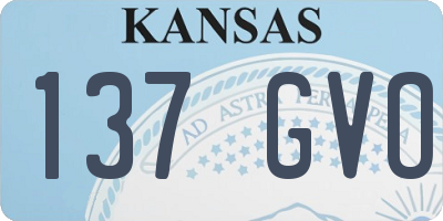 KS license plate 137GVO