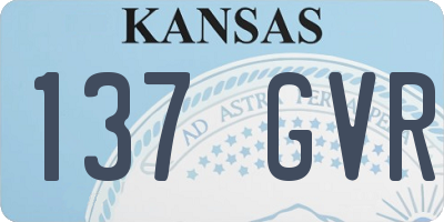 KS license plate 137GVR