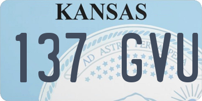 KS license plate 137GVU