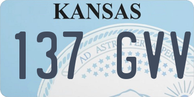KS license plate 137GVV