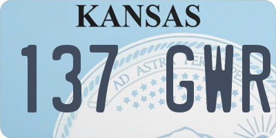 KS license plate 137GWR