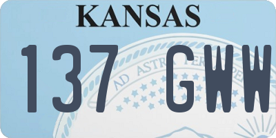 KS license plate 137GWW