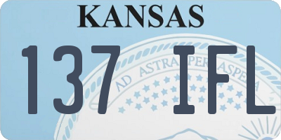 KS license plate 137IFL