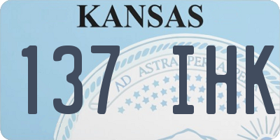 KS license plate 137IHK