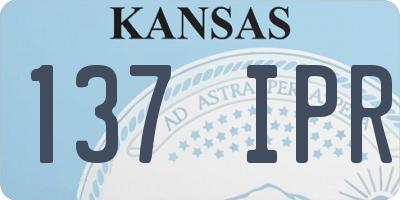 KS license plate 137IPR