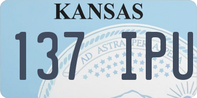 KS license plate 137IPU