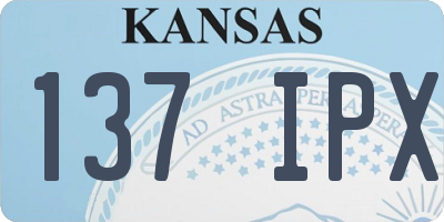 KS license plate 137IPX