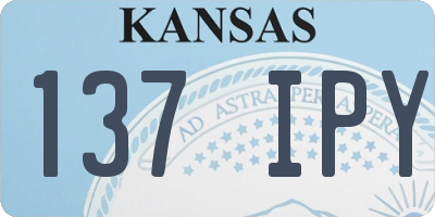 KS license plate 137IPY