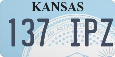 KS license plate 137IPZ