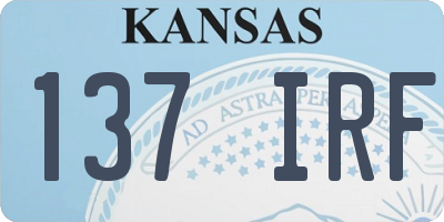 KS license plate 137IRF