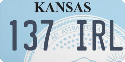 KS license plate 137IRL