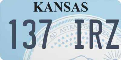 KS license plate 137IRZ