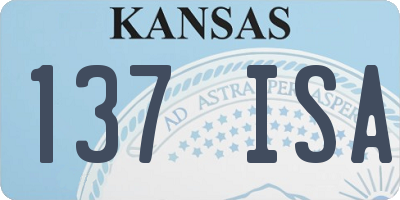 KS license plate 137ISA