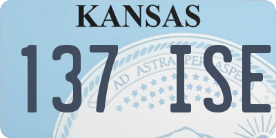 KS license plate 137ISE