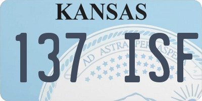 KS license plate 137ISF