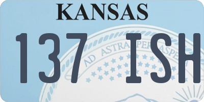 KS license plate 137ISH