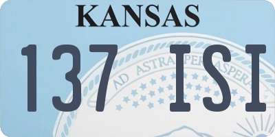 KS license plate 137ISI