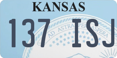 KS license plate 137ISJ